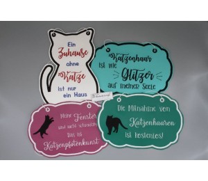 Stickserie - ITH Türschilder Katzen